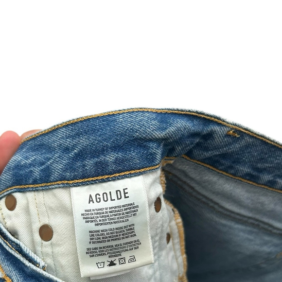 AGOLDE Parker Vintage Fray Cut Off Shorts Women’s Size 29 Swapmeet Distressed - Picture 10 of 11